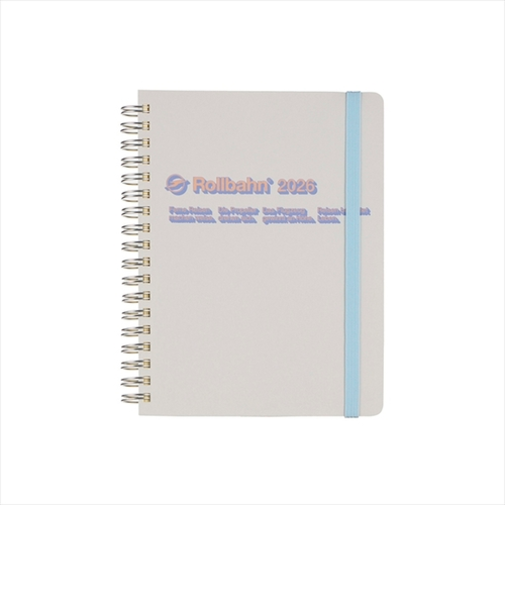 【2025年10月始まり】　デルフォニックス（DELFONICS）　ロルバーンダイアリー　ドロップ　L　マンスリーブロック　160006_100　ホワイト　月曜