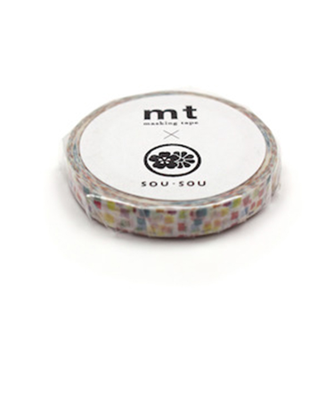 カモ井　マスキングテープ　mt　SOU・SOU　MTSOU04　絵具皿