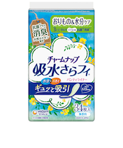 ユニ・チャーム(unicharm) チャームナップ 吸水さらフィ パンティライナー おりもの&水分ケア 3cc 抗菌消臭 17.5cm 34枚入り 無香料
