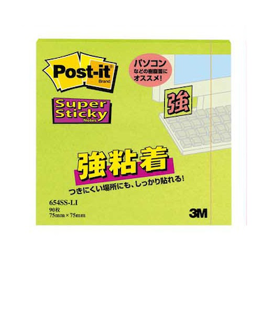 3M　ポスト・イット　強粘着ノート　654SS－LI　ライム
