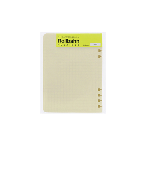 デルフォニックス（DELFONICS）　ロルバーン　フレキシブル　リフィル　方眼　M　501039　200　クリーム　50枚入