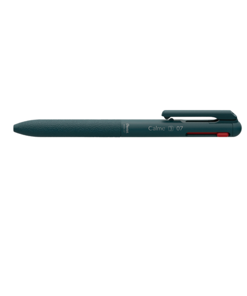 ぺんてる（Pentel）　カルム（Calme）　3色ボールペン　0.7mm　BXAC37S　ターコイズブルー