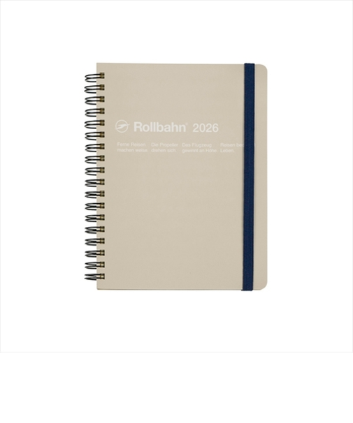 【2025年10月始まり】　デルフォニックス（DELFONICS）　ロルバーンダイアリー　L　マンスリーブロック　160005_191　グレージュ　月曜始まり