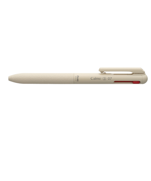 ぺんてる（Pentel）　カルム（Calme）　3色ボールペン　0.7mm　BXAC37H　ベージュ
