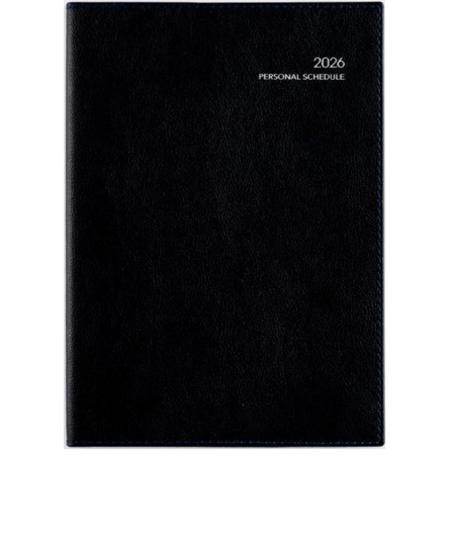 【2026年1月始まり】　高橋書店　ディアクレール1　B6　マンスリーブロック　491　ブラック　日曜始まり