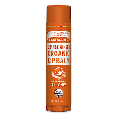 ドクターブロナー（DR.BRONNER’S）　オーガニックリップバーム　オレンジジンジャー　4g