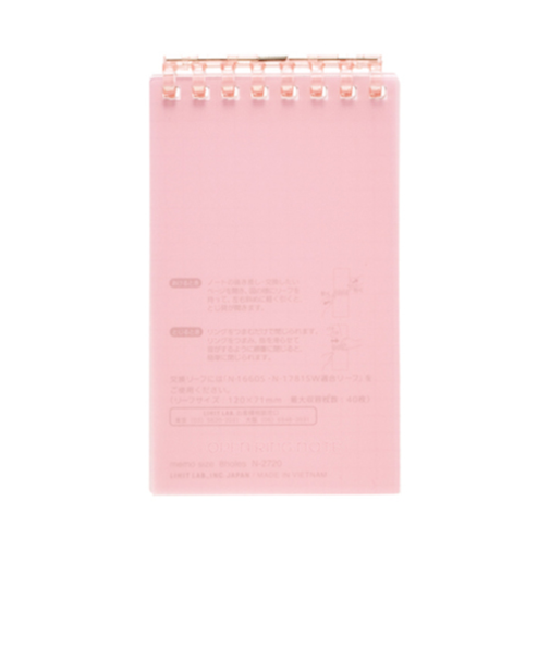 リヒトラブ（LIHIT　LAB.）　オープンリングノート　メモサイズ　N2720－12　ピンク