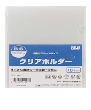 テージー（TEJI）　クリアホルダー　B6　CC‐111‐17　10枚入り