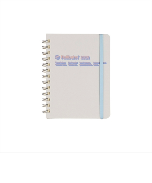 【2025年10月始まり】　デルフォニックス（DELFONICS）　ロルバーンダイアリー　ドロップ　M　マンスリーブロック　160004_100　ホワイト　月曜