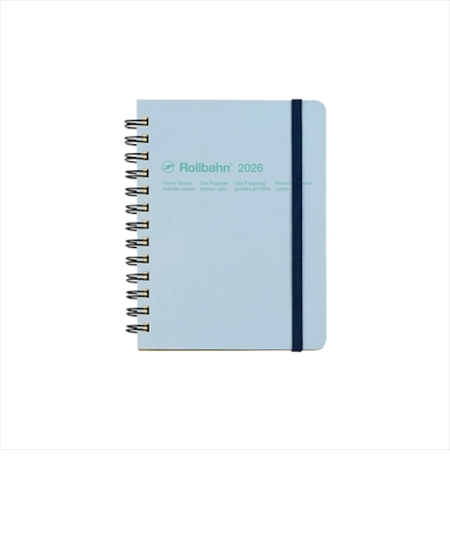 【2025年10月始まり】　デルフォニックス（DELFONICS）　ロルバーンダイアリー　M　マンスリーブロック　160003_360　ライトブルー　月曜始まり