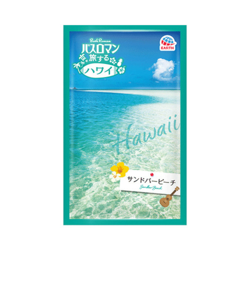 アース製薬（EARTH）　バスロマン　旅するハワイ　サンドバービーチ　スウィートプルメリアの香り（医薬部外品）