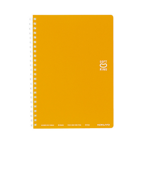 コクヨ（KOKUYO）　ソフトリングノート　3号（A5）　ス－SV331BT－YR　オレンジ