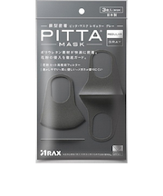 アラクス（ARAX）　PITTAマスク　レギュラー　グレー　3枚入