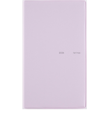 【2026年1月始まり】　高橋書店　torinco3　手帳判　マンスリーブロック　526　パステルモーヴ　月曜始まり