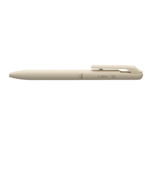ぺんてる（Pentel）　カルム（Calme）　単色ボールペン　0.5mm　黒　BXA105H－A　ベージュ