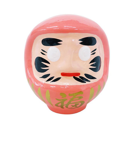 一千乃　張り子マグネット　だるま　ピンク