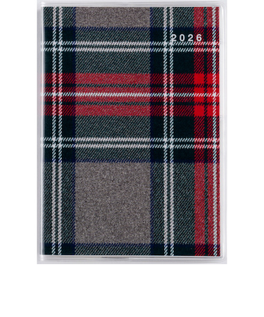 【2026年1月始まり】　高橋書店　プチクレール4　B7　マンスリーブロック　374　チェック　日曜始まり