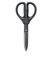 コクヨ（KOKUYO）　ハサミ　サクサ　フッ素・グルーレス刃　HSM-PFA100D　ブラック