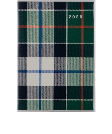 【2026年1月始まり】　高橋書店　クレールインデックス2　B6　マンスリーブロック　385　チェック　日曜始まり