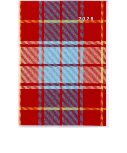 【2026年1月始まり】　高橋書店　クレール　B6　マンスリーブロック　381　チェック　日曜始まり