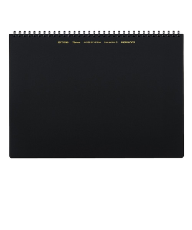 コクヨ(KOKUYO)　ソフトリング　方眼罫　A4　ス－SV427S5－D　ブラック