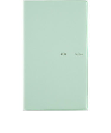 【2026年1月始まり】　高橋書店　torinco3　手帳判　マンスリーブロック　524　ライトターコイズ　日曜始まり