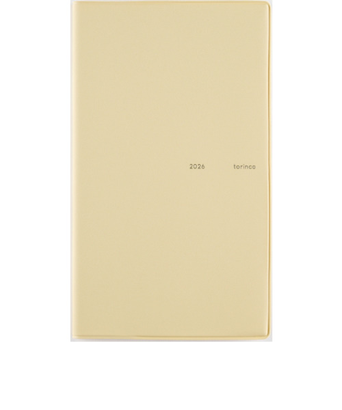【2026年1月始まり】　高橋書店　torinco3　手帳判　マンスリーブロック　522　バターイエロー　日曜始まり