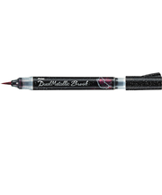ぺんてる（Pentel）　デュアルメタリックブラッシュ　XGFH－DA　ブラック＋メタリックレッド