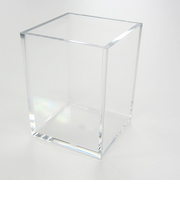 有賀　ペンスタンド　角型　クリア　70×70×90×4mm