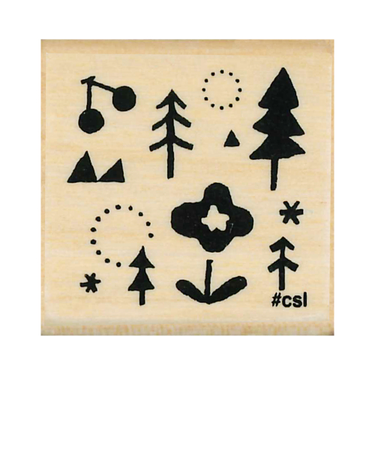 こどものかお　Nアイラブスタンプ　1533－024　森