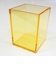 有賀　ペンスタンド　角型　クリアオレンジ　70×70×90×4mm
