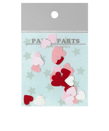 PI　パンチカットペーパー　ハート　S　約35枚