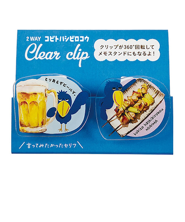 パインブック　2Wayクリアークリップ　コビトシリーズ　k502018　ハシビロコウせんべろ