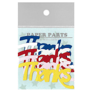 PI ダイカットペーパー サンクス S 名刺サイズ8枚