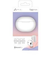 エアージェイ（air-J）　Bluetooth（R）　完全ワイヤレスイヤホン　EggPods　ホワイト