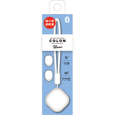 エアージェイ（air-J）　Bluetooth（R）ワイヤレスイヤホン　COLON　ホワイト