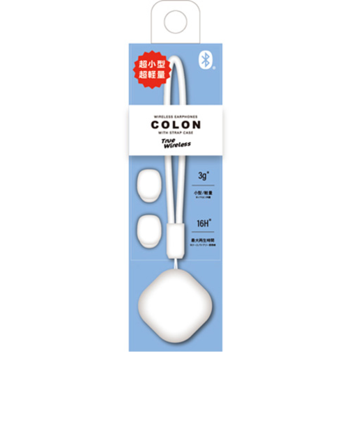エアージェイ（air-J）　Bluetooth（R）ワイヤレスイヤホン　COLON　ホワイト