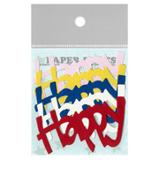 PI　ダイカットペーパー　ハッピー　S　名刺サイズ8枚