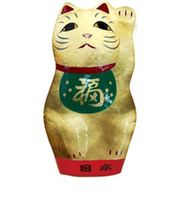 一千乃　張り子マグネット　招き猫　金