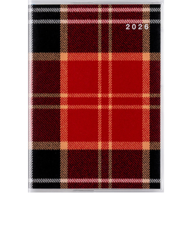 【2026年1月始まり】　高橋書店　プチクレール1　B7　マンスリーブロック　371　チェック　日曜始まり