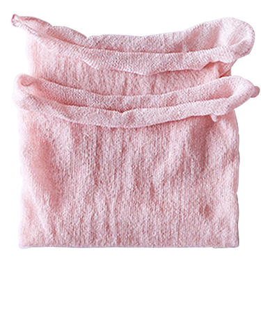 ラッシュ（LUSH）　シルクのいいとこ　1.2mm極薄　シルクネックウォーマー　ピンク