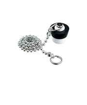 カクダイ　バス用ゴム栓　くさり付　491－150　上部径2.8cm