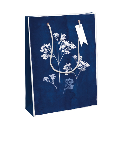 クレールフォンテーヌ（Clairefontaine）　ペーパーバッグ　M　cf32496－2　シアノタイプ