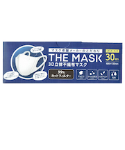 THEMASK　立体不織布マスク　ホワイト30枚