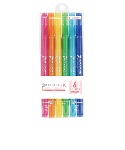 トンボ鉛筆（Tombow）　プレイカラーK　611A　6色セットA
