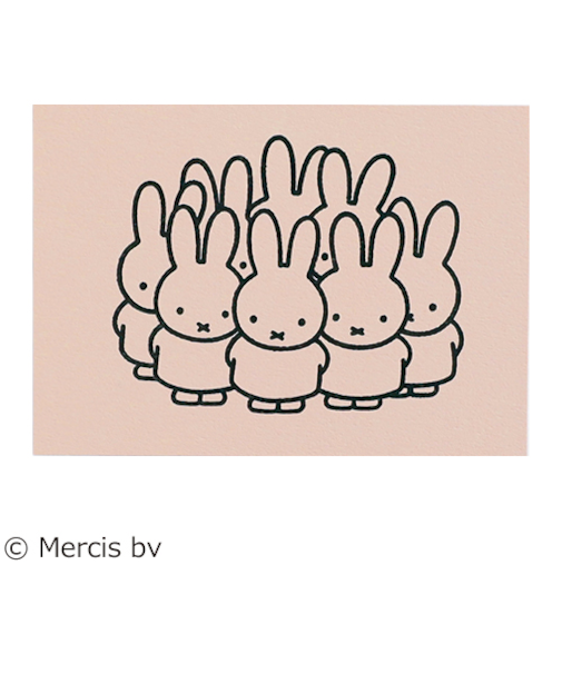 グリーンフラッシュ（GreenFlash）　ミッフィー（miffy）　ポストカード　BM－247　pink