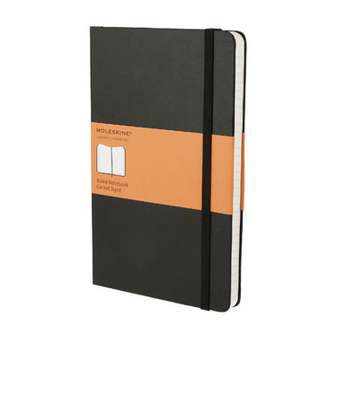 モレスキン（MOLESKINE）　クラシックノートブック　ハードカバー　横罫　ラージサイズ　ブラック　408863