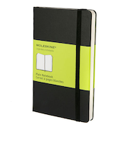 モレスキン（MOLESKINE）　クラシックノートブック　ハードカバー　無地　ポケットサイズ　ブラック