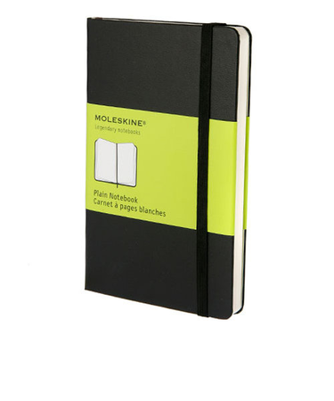 モレスキン（MOLESKINE）　クラシックノートブック　ハードカバー　無地　ポケットサイズ　ブラック