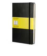モレスキン（MOLESKINE）　クラシックノートブック　ハードカバー　方眼　ラージサイズ　ブラック　408887
